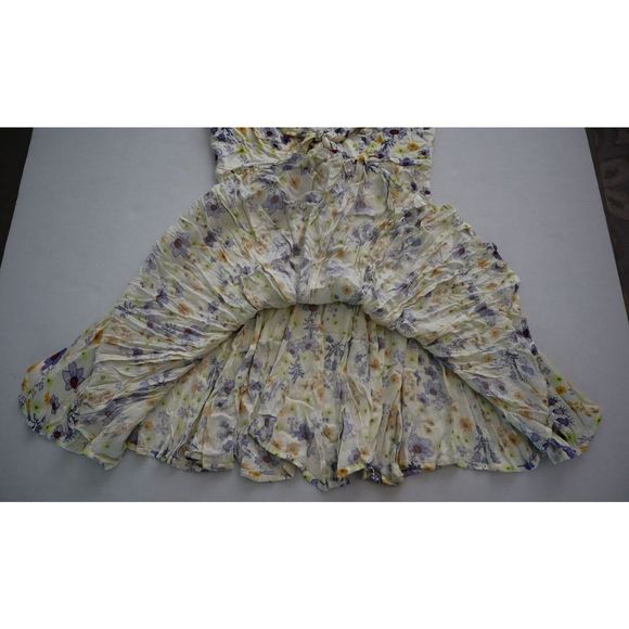 Free People Women's Sz XS Ivory Combo Floral "It Takes Two" Wrap Dress $128 - Picture 10 of 11